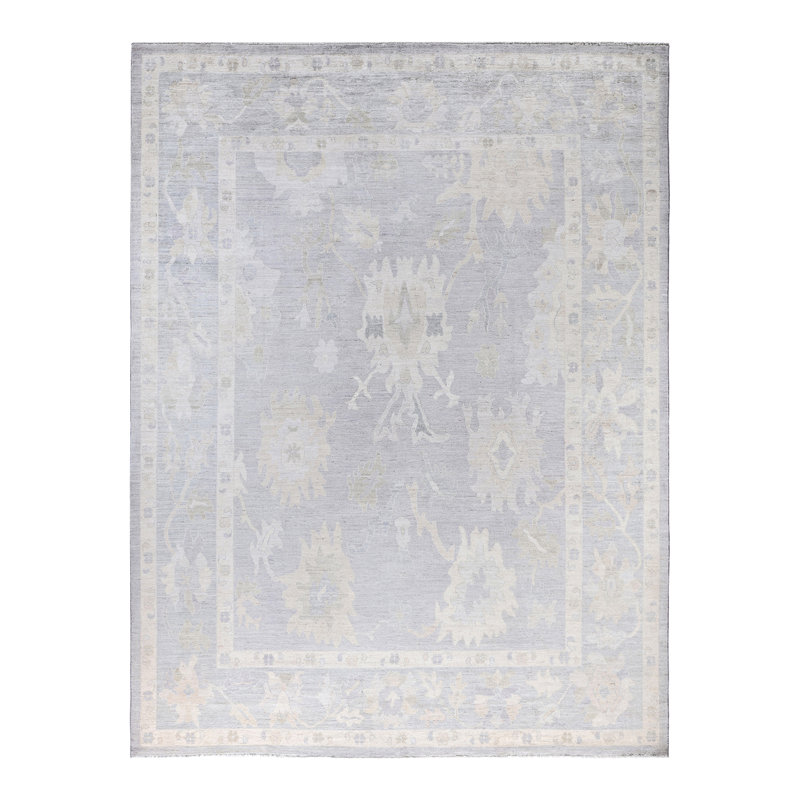 Floral One-of-a-Kind 9' 0" X 11' 9" Hand Knotted Area Rug