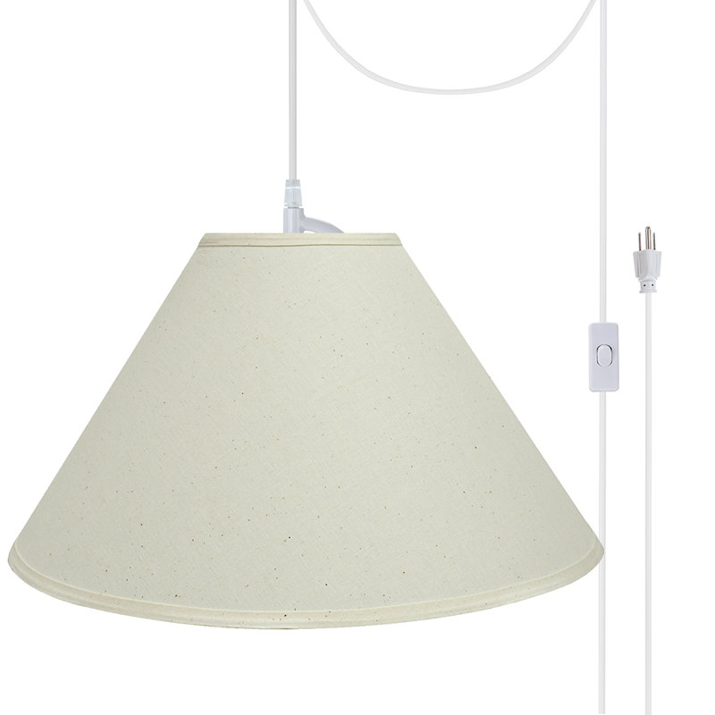 Luminaire suspendu pour 2 lumières unique Kobe, Blanc