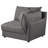 Black 5-Piece Modular Sectional Sofa
