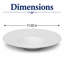 Assiette creuse en porcelaine de qualité supérieure PRime Ivory | Ivoire | 11 po | Va au micro-ondes et au lave-vaisselle