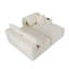Canapé modulaire en forme de L 96 po Cloud, velours côtelé beige, 3 places, mousse et ressort, certifié écologique-129420013