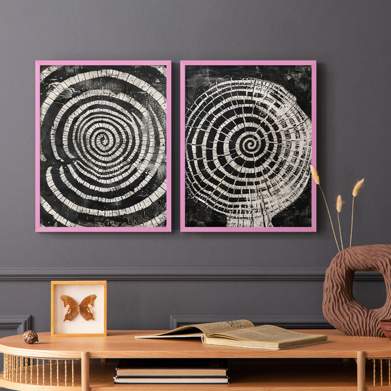 ABSTRACT Series CLVII - Reproduction encadrée de qualité supérieure - prête à être accrochée - aucun clou requis - aucun clou requis