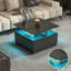 Alpena 16''H Acrylic Storage Square Small Coffee Table With Led Light-902110407