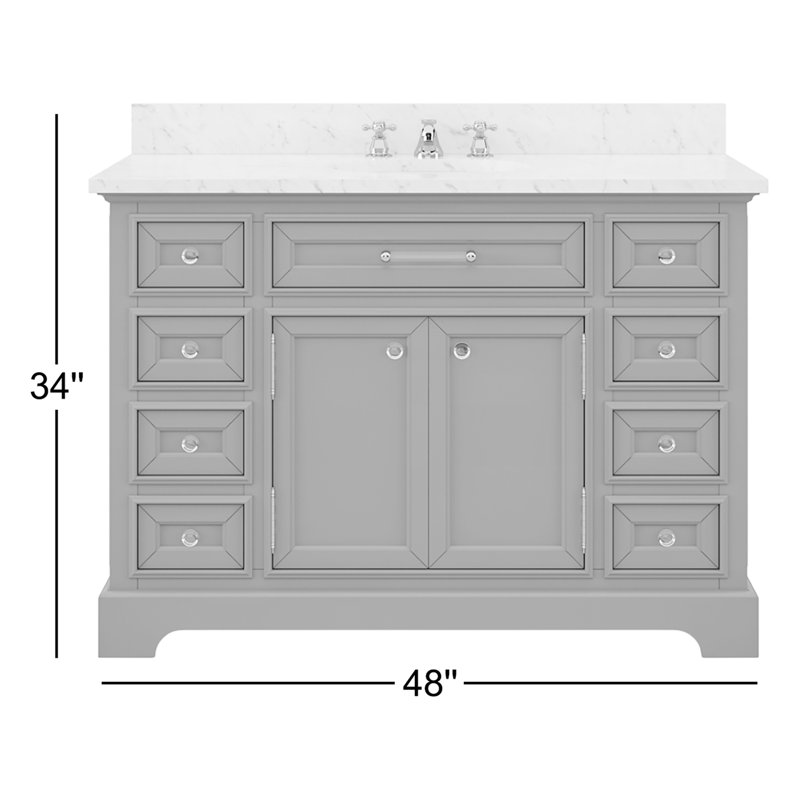 Derby 48'' W Single Vanity, Pure White