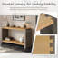 Vintage Industrial Console Table, With Dovetail Joinery And Distressed Wood Veneer Finish