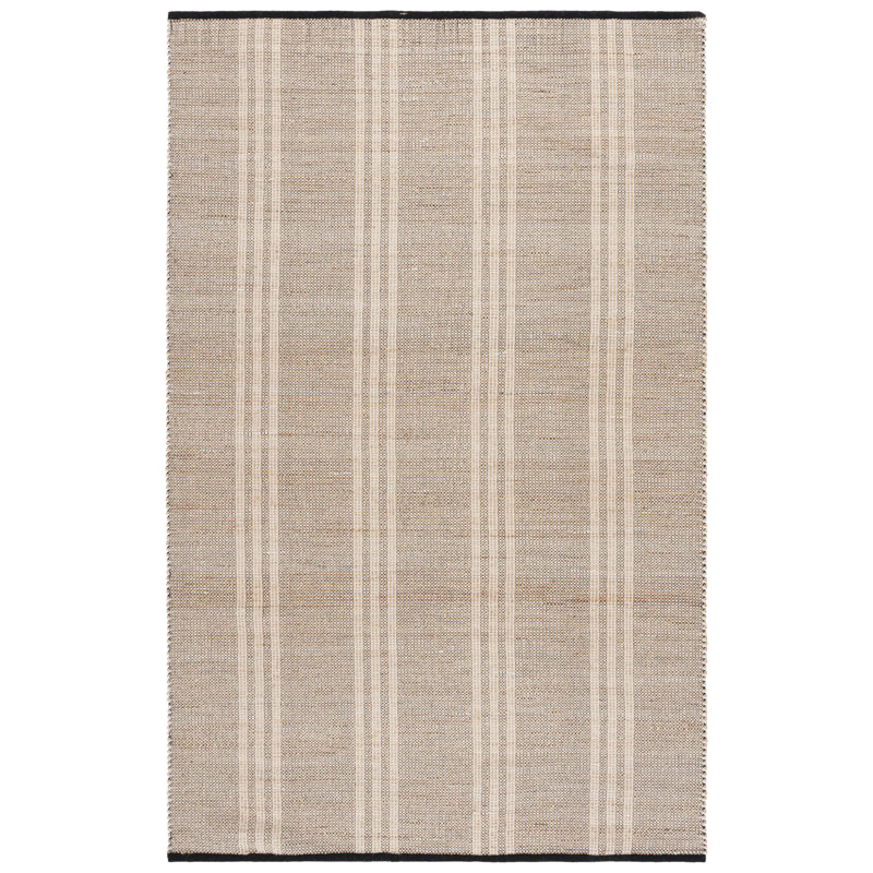 Tapis rayé performance tissé à plat Organica 453, Rectangle 5 pi 0 po x 8 pi 0 po