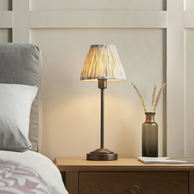 Rory Table Lamp 16cm Shade, Brown, Beige