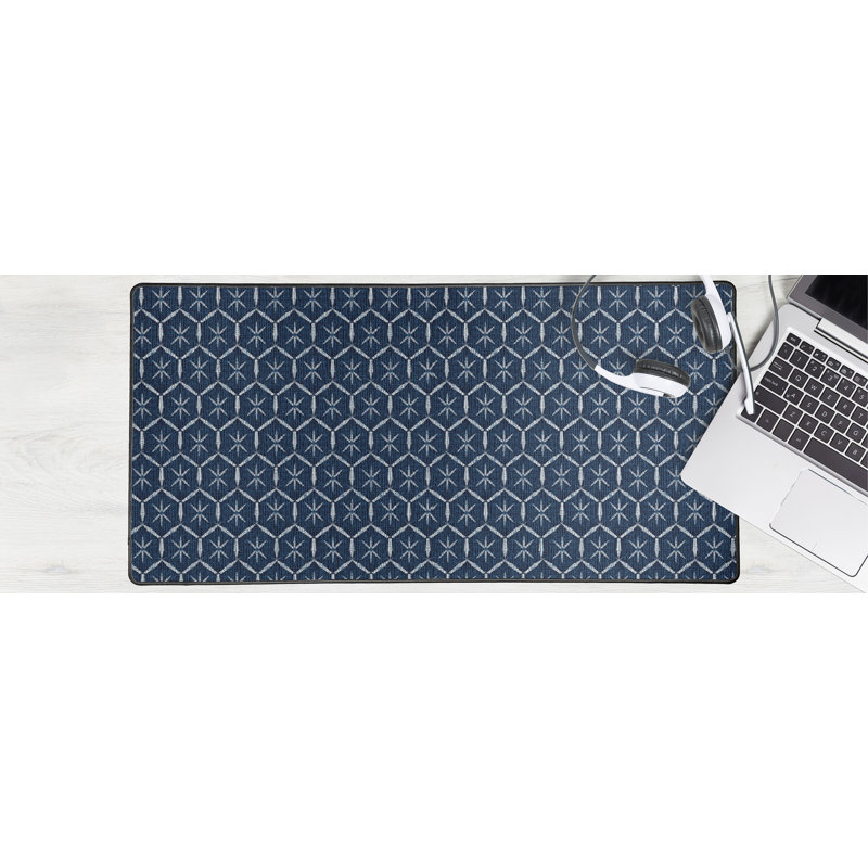Grand sous-main de bureau Bobbi, Bleu marine