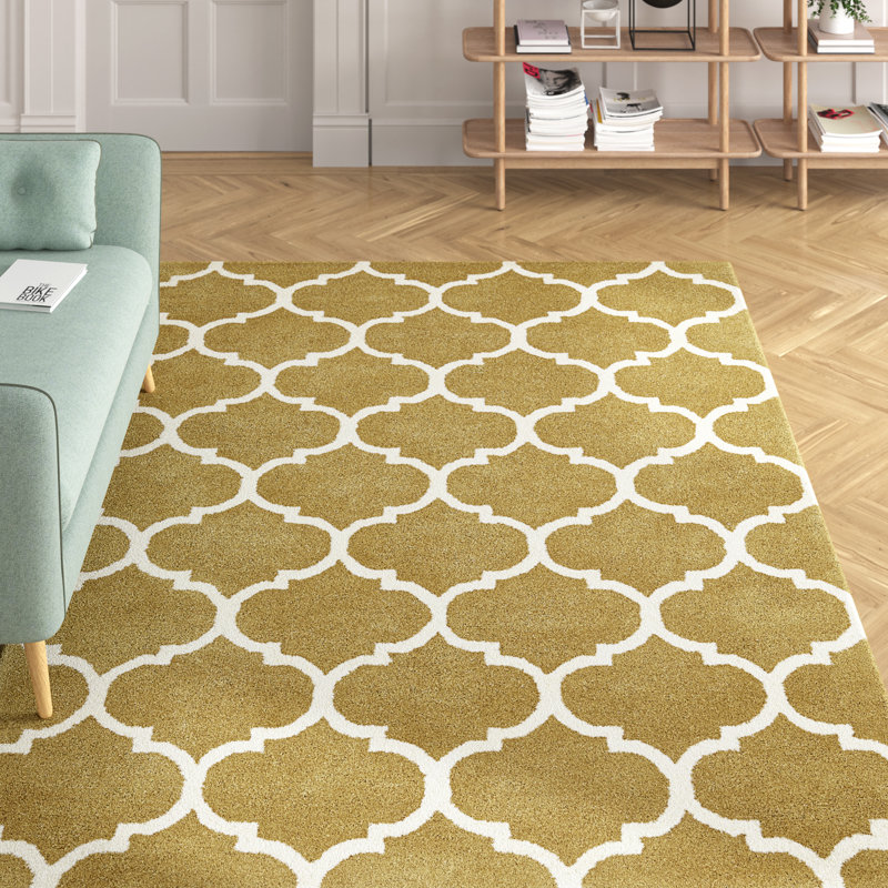 Reina Geometric Wool Hand Woven Area Rug, Rectangle 80 x 150cm