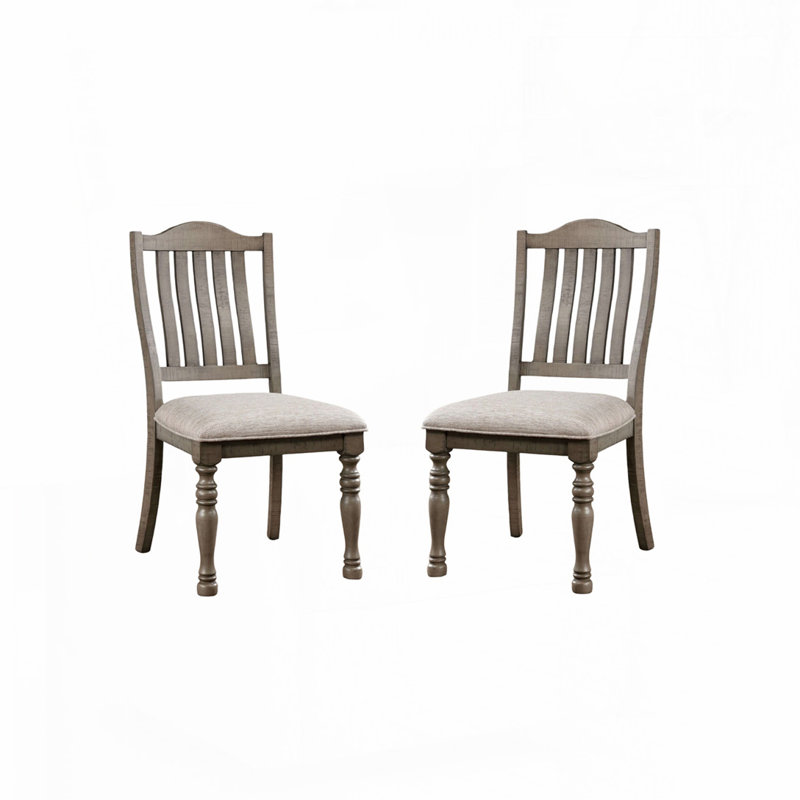 2pcs Side Chairs, Antique Gray, Antique Gray