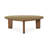 Lowman Walnut And Glass Triangular Coffee Table