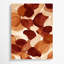 Abstrait aquarelle 55, art mural sur toile brune-1677993869