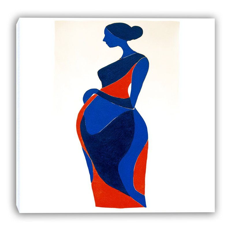 Art mural moderne sur toile tendue Muse, L 40 po x H 40 po x P 1,5 po