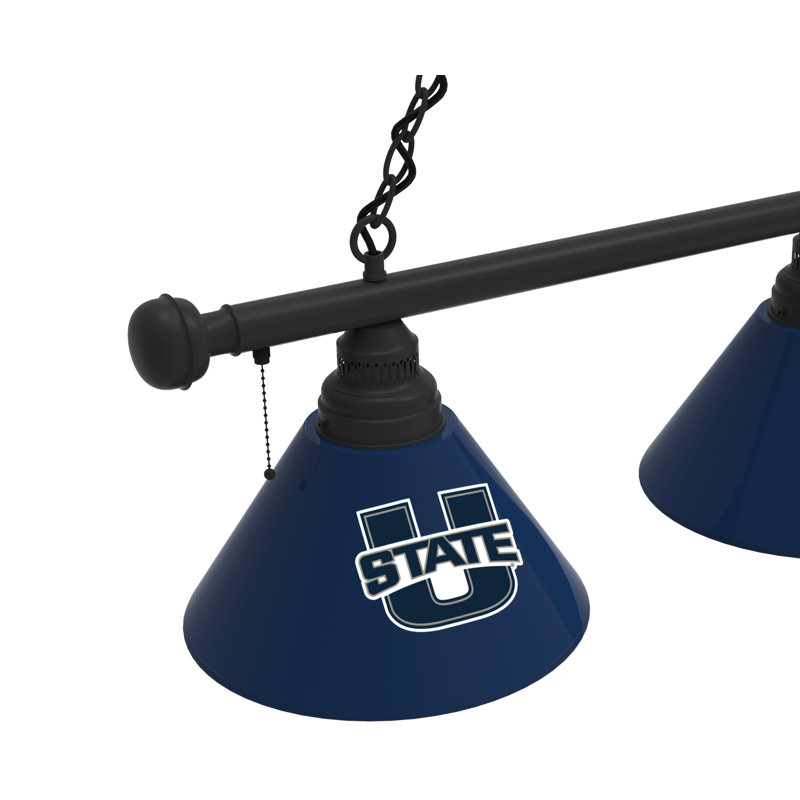 3 - Light Pool Table Lights Pendant, Black, Utah State Aggies