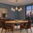 Bergeson 5-Light Dimmable Sputnik Chandelier with Hand-Blown Wavy Glass Shades