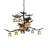 Dulcemaria 12 - Light Dimmable Geometric Chandelier