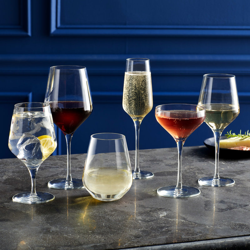 Libbey Signature ClearFire Stemless Wine Glasses Set of 6