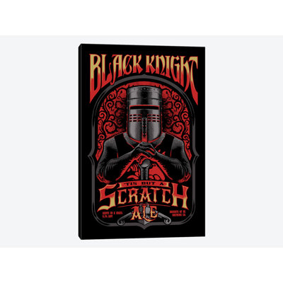 « black knight ale », impression sur toile
