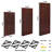 4-Piece Paulownia Wood Floating Shelves Wall Mount Bracket Shelf-1799773037-1799773032