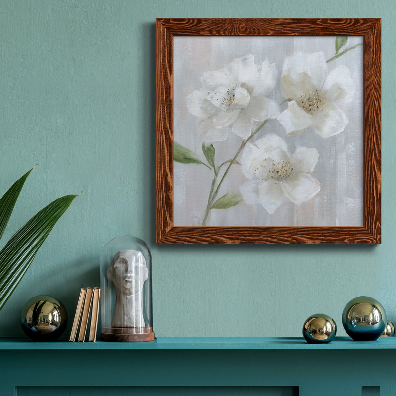 Grès I - peinture sur toile encadrée, Érable encadré, H 27,5 po x l 27,5 po x P 1,5 po