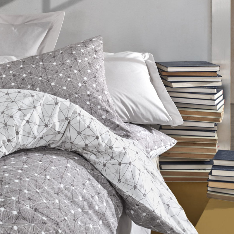 DUVET COVER Cotton Sateen Duvet Cover, Queen Duvet Cover + 1 Sheet + 2 Pillow Cases