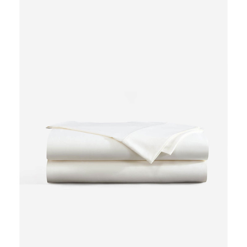 Natural Premium Bamboo Machine Woven Fitted Sheet, Off White, Full / Queen Fitted Sheet
