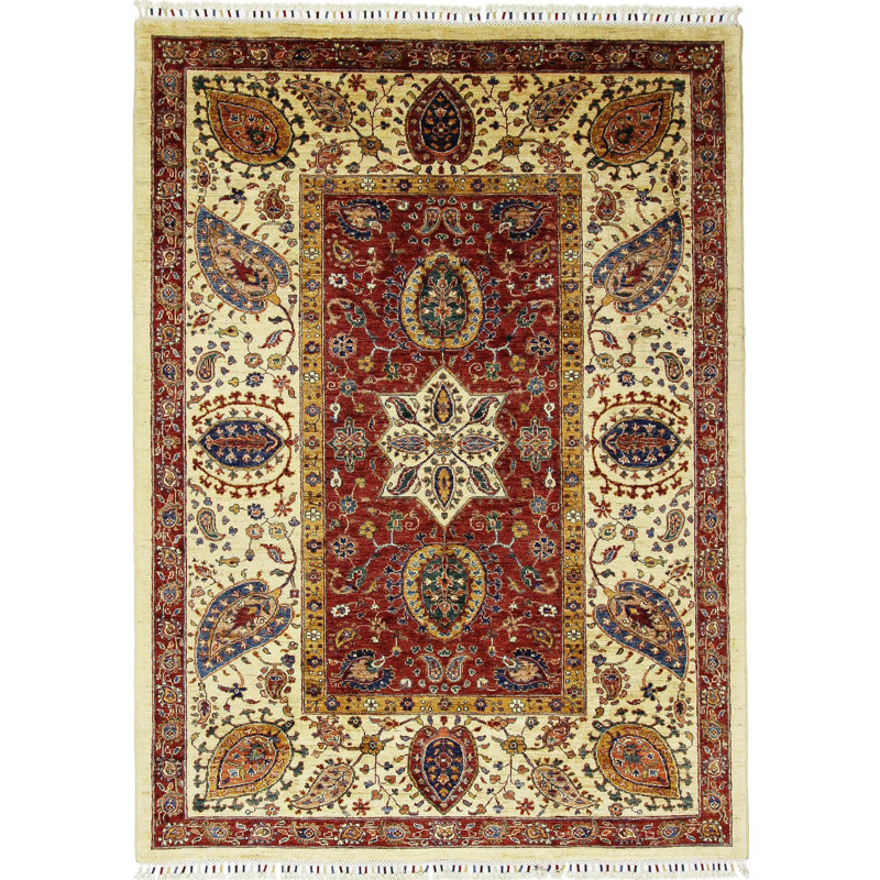 Hodge Rectangle 171 cm x 234 cm Oriental Hand Woven Area Rug
