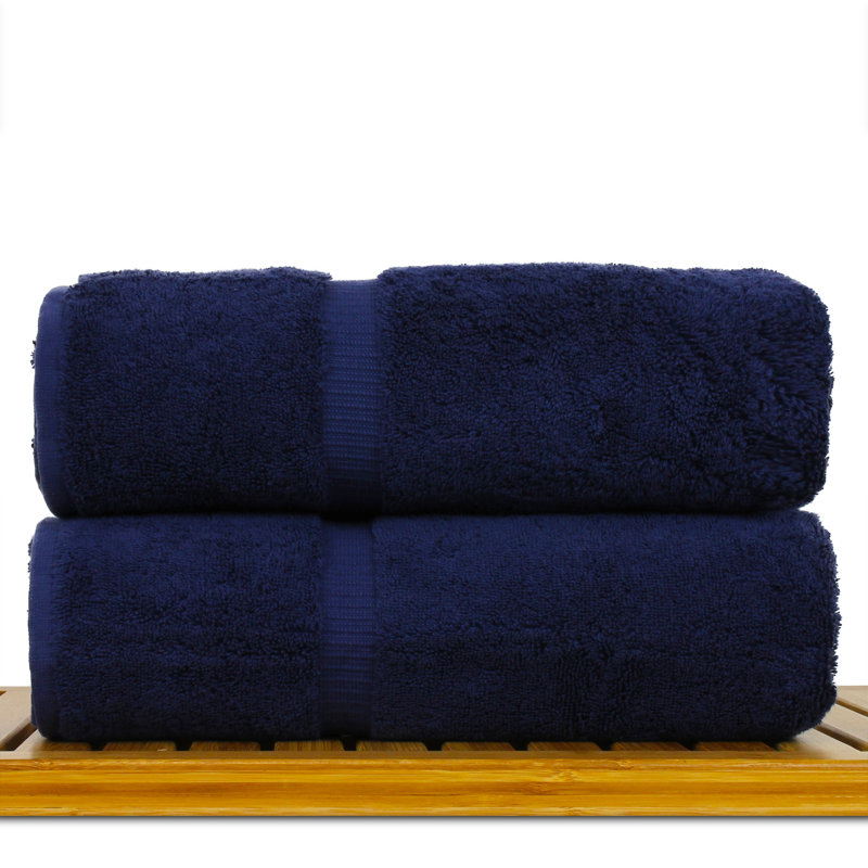 Wellston Super Plush Bath Towel, Navy Blue