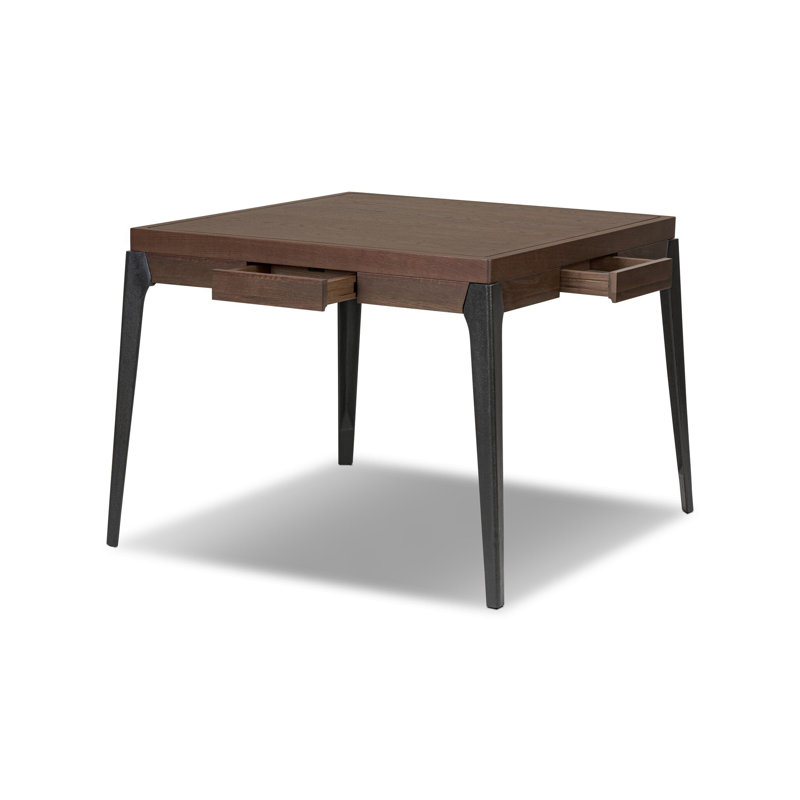 Mahjong Table-Ebonized Oak, Smoked Oak