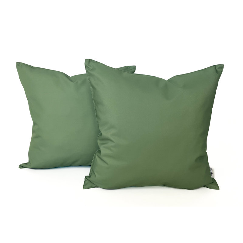 Solid Outdoor Accent Pillow Covers, Loden Frost