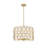 5 - Light Steel Dimmable Drum Chandelier-2071544518