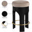 Tabouret de comptoir rembourré en velours Bocceli-1008462358-1008462359