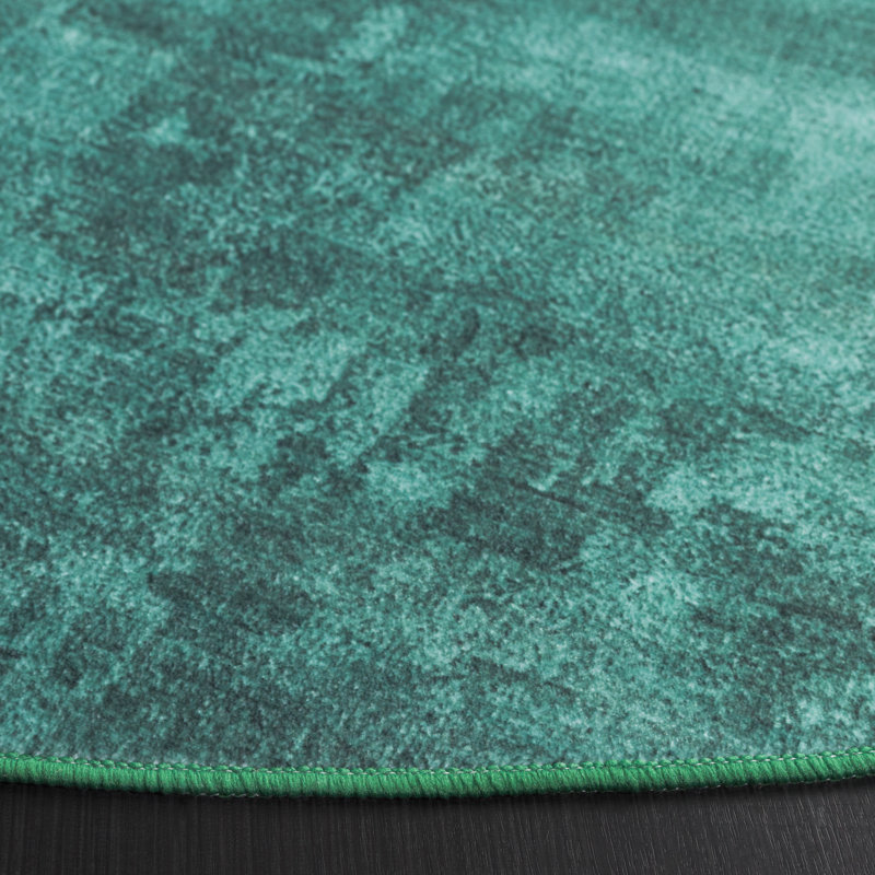 Janosh Monica Performance Machine Washable Solid Color Rug, Round 6'