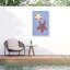 Étoile bleue bolologienne sur toile-98095600