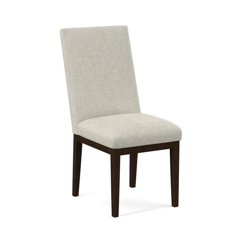19'' H Upholstered Parsons Chair, Nutmeg, Evolution Silver Fox