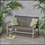 Causeuse d'extérieur en bois d'acacia, ensemble de conversation pour meubles de patio-762347730