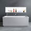 Niche de douche rectangulaire encastrée 48 po x 12,6 po en acier inoxydable blanc de qualité supérieure mesurant 48 po x 12,6 po