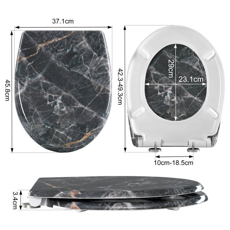 Promfret Soft Close Round Standard Toilet Seat