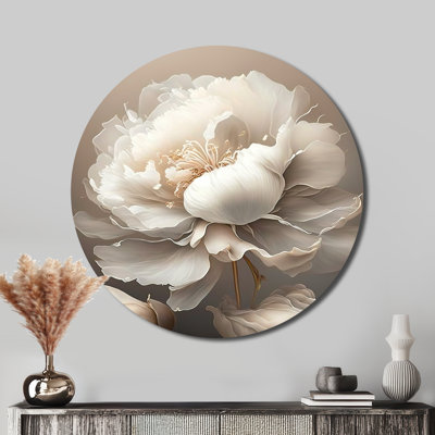 Getz - Floral Round Metal Art