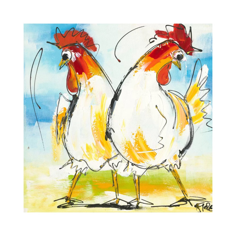 Tokkie I by Art Fiore - Wrapped Canvas Painting, 93.98 cm H x 93.98 cm W x 1.91 cm D
