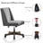 Mellins Swivel Chenille Upholstered Task Chair-910818540