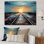 Peach Train Track Serene Railways - Transportation Wall Art Prints