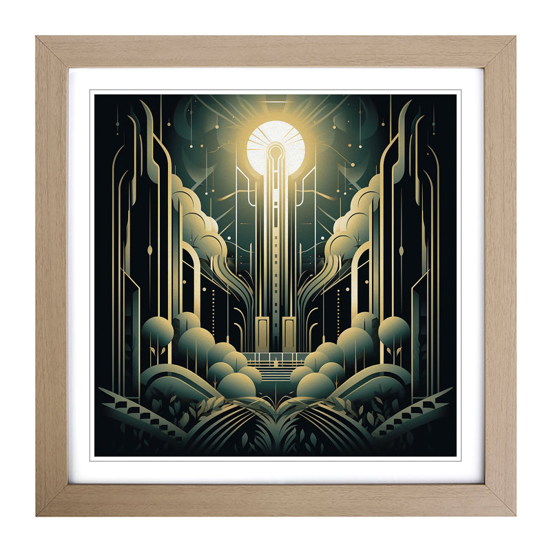 Stream - Framed Print, Oak