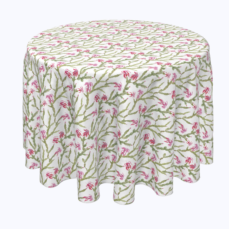 Biggs Floral Round Tablecloth, 96" x 96"