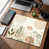Motif floral abstrait beige