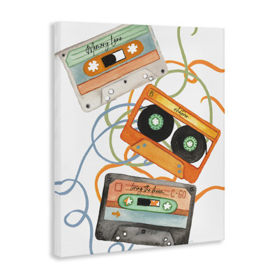 Trio de cassettes sur cassettes, conception par Elizabeth Medley
