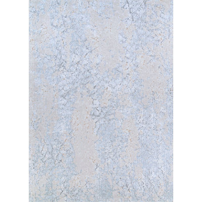Tapis abstrait gris clair Jahiem