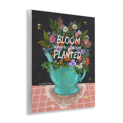 Bloom Where Planted Bouquet Wall Plaque, design by Glad You're Here Co.