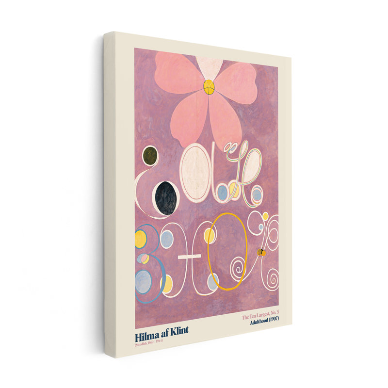 Hilma af Klimt - The Ten Larmost - Adulthood No1, Sans cadre, Canevas, H 12 po x l 16 po
