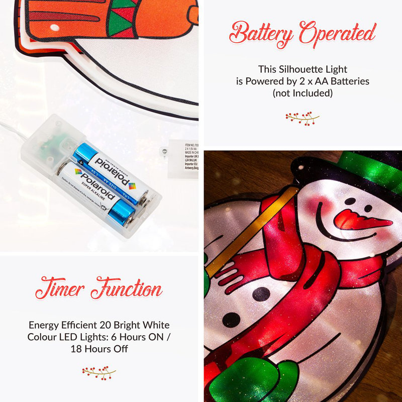 LED Lighted Window Décor